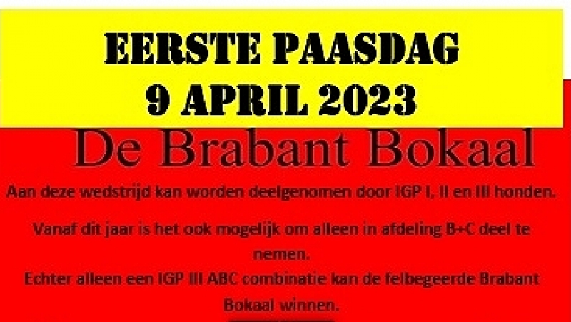 Brabant Bokaal 1e Paasdag 9 april 2023