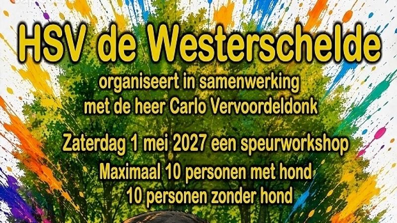 Speurworkshop bij HSV de Westerschelde op 1 mei 2027